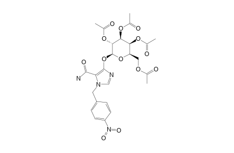 1-(4-NITROBENZYL)-4-(2,3,4,6-TETRA-O-ACETYL-BETA-D-GALACTOPYRANOSYLOXY)-1H-IMIDAZOLE-5-CARBOXAMIDE