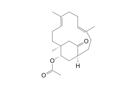 (1SR,4E,8E,12SR,15SR)-15-Acetoxy-1,5,9-trimethyl-14-oxobicyclo[10.2.2]hexadeca-4,8-diene-5-one