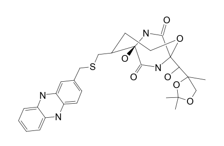5A-(PHENAZIN-2-YL-METHYL-SULFANYL)-DIHYDROBICYCLOMYCIN-2',3'-ACETONIDE;MAJOR-DIASTEREOMER