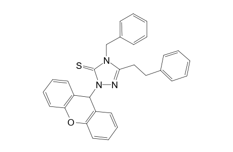3H-1,2,4-Triazole-3-thione, 2,4-dihydro-5-(2-phenylethyl)-4-(phenylmethyl)-2-(9H-xanthen-9-yl)-