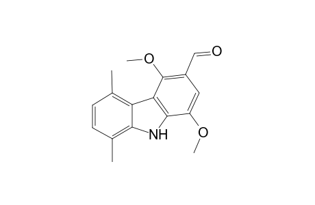 3-Formyl-1,4-dimethoxy-5,8-dimethylcarbozole