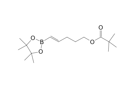 (E)-Pinacol [5-(pivaloyloxy)-1-pentenyl]boronate