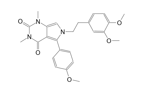 6-[2-(3,4-dimethoxyphenyl)ethyl]-5-(4-methoxyphenyl)-1,3-dimethyl-1H-pyrrolo[3,4-d]pyrimidine-2,4(3H,6H)-dione