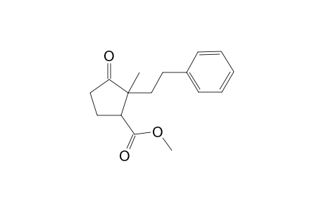(2RS,3SR)-Methyl 2-Methyl-1-oxo-2-(phenylethyl)cyclopentane-3-carboxylate