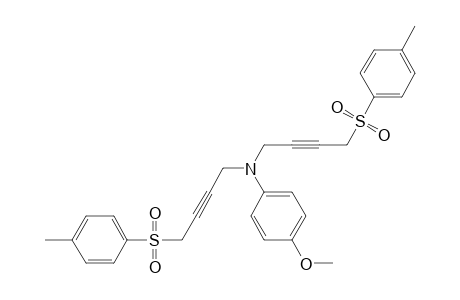 Benzenamine, 4-methoxy-N,N-bis[4-[(4-methylphenyl)sulfonyl]-2-butynyl]-