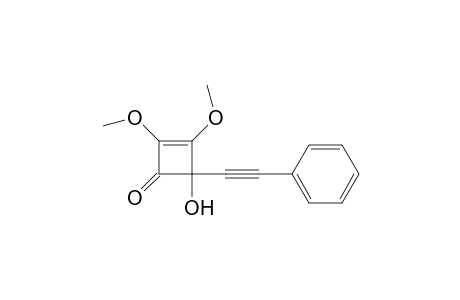 2,3-Dimethoxy-4-oxidanyl-4-(2-phenylethynyl)cyclobut-2-en-1-one