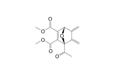 DIMETHYL-1-ACETYL-5,6-DIMETHYLIDENE-7-OXABICYClO-[2.2.1]-HEPT-ENE-2,3-DICARBOXYLATE