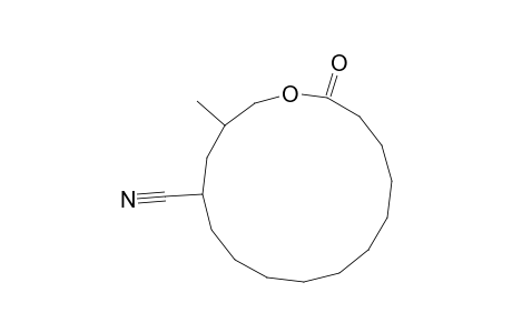12-Cyano-14-methyl-15-pentadecanolide