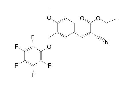 ethyl (2Z)-2-cyano-3-{4-methoxy-3-[(2,3,4,5,6-pentafluorophenoxy)methyl]phenyl}-2-propenoate