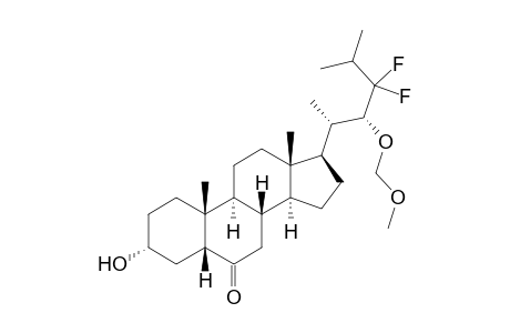 (3R,5R,8S,9S,10R,13S,14S,17R)-17-[(1S,2R)-3,3-difluoro-2-(methoxymethoxy)-1,4-dimethyl-pentyl]-3-hydroxy-10,13-dimethyl-1,2,3,4,5,7,8,9,11,12,14,15,16,17-tetradecahydrocyclopenta[a]phenanthren-6-one