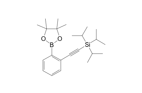 4,4,5,5-Tetramethyl-2-{2'-[(triisopropylsilyl)ethynyl]phenyl}-1,3,2-dioxaborolene-benzene