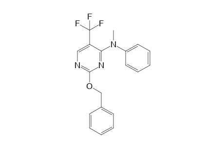 2-benzyloxy-4-(N-methylphenylamino)-5-(trifluoromethyl)pyrimidine