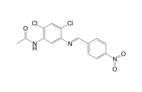 Acetamide, N-[2,4-dichloro-5-(4-nitrobenzylidenamino)phenyl]-