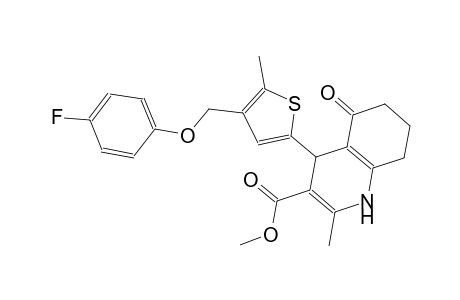 methyl 4-{4-[(4-fluorophenoxy)methyl]-5-methyl-2-thienyl}-2-methyl-5-oxo-1,4,5,6,7,8-hexahydro-3-quinolinecarboxylate