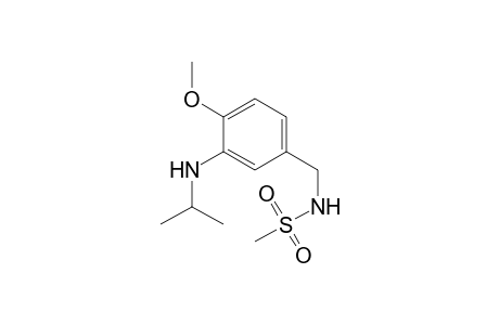 Methanesulfonamide, N-[[4-methoxy-3-[(1-methylethyl)amino]phenyl]methyl]-