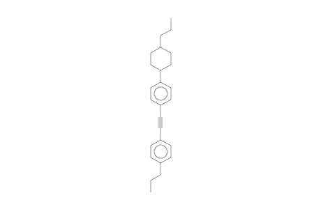 1-Propyl-4-([4-(4-propylcyclohexyl)phenyl]ethynyl)benzene
