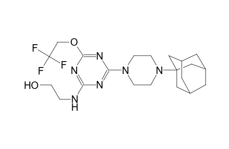2-[[4-[4-(1-adamantyl)-1-piperazinyl]-6-(2,2,2-trifluoroethoxy)-1,3,5-triazin-2-yl]amino]ethanol