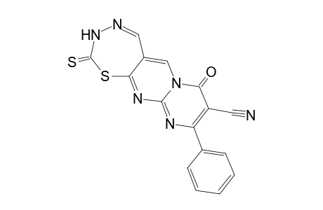 8-Oxo-10-phenyl-2-thioxo-2,3-dihydro-8H-pyrimido[1',2':1,2]pyrimido[5,4-f][1,3,4]thiadiazepine-9-carbonitrile