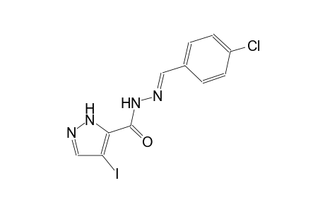1H-pyrazole-5-carboxylic acid, 4-iodo-, 2-[(E)-(4-chlorophenyl)methylidene]hydrazide
