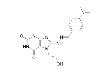 4-(dimethylamino)benzaldehyde [7-(2-hydroxyethyl)-3-methyl-2,6-dioxo-2,3,6,7-tetrahydro-1H-purin-8-yl]hydrazone
