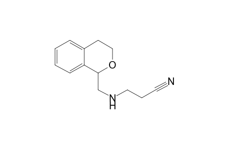 3-(isochroman-1-ylmethylamino)propanenitrile