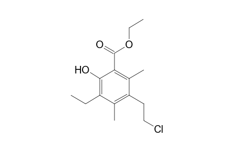 Ethyl 4-(2-Chloroethyl)-6-ethyl-1-hydroxy-3,5-dimethyl-2-benzoate