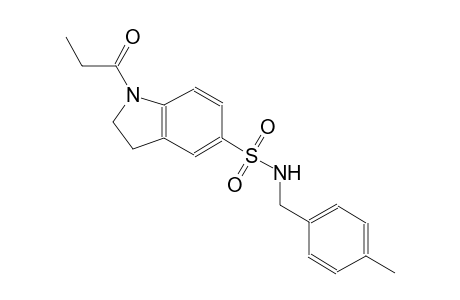 N-(4-methylbenzyl)-1-propionyl-5-indolinesulfonamide