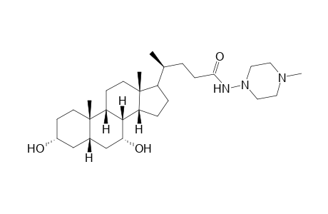 N-(4N-methylpiperazin-1-yl)-3.alpha.,7.alpha.-dihydroxy-5.beta.-cholan-24-amide