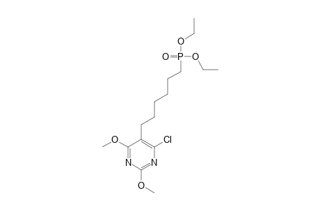 DIETHYL-6-(6-CHLORO-2,4-DIMETHOXYPYRIMIDIN-5-YL)-1-HEXYLPHOSPHONATE
