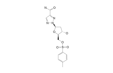 2-(2'-DEOXY-BETA-D-ERYTHRO-PENTOFURANOSYL)-(2H)-1,2,3-TRIAZOLE-4-CARBOXAMIDE-5'-TOSYLATE