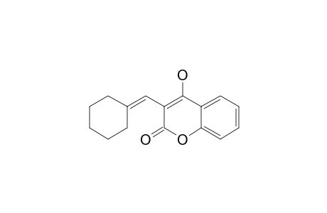 3-(CYCLOHEXYLIDENEMETHYL)-4-HYDROXY-2H-1-BENZOPYRAN-2-ONE