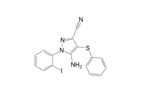 3-Cyano-5-amino-4-(phenyl thio)-1-[2-iodophenyl]pyrazole
