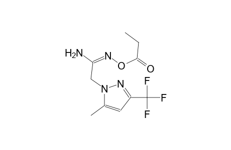 (1E)-2-[5-methyl-3-(trifluoromethyl)-1H-pyrazol-1-yl]-N'-(propionyloxy)ethanimidamide