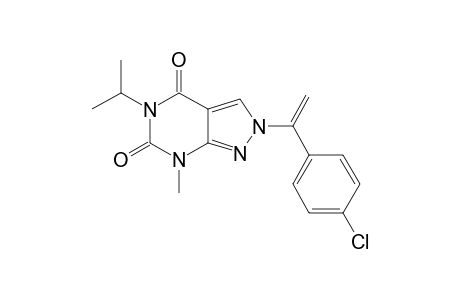 7-METHYL-5-ISOPROPYL-2-PARA-CHLOROBENZYLVINYL-PYRAZOLO-[3,4-D]-PYRIMIDINE-4,6(5H,7H)-DIONE