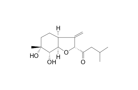 1-[(2R,3aS,6R,7S,7aR)-6,7-dihydroxy-6-methyl-3-methylene-4,5,7,7a-tetrahydro-3aH-benzofuran-2-yl]-3-methyl-1-butanone