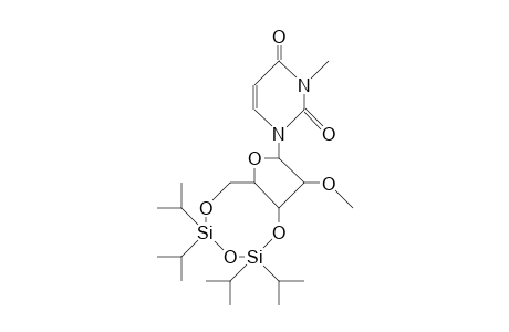 3-N,2'-O-Dimethyl-3',5'-O-(1,1,3,3-tetraisopropyl-disiloxane-1,3-diyl)-uridine