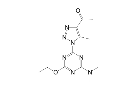 1-{1-[4-(dimethylamino)-6-ethoxy-1,3,5-triazin-2-yl]-5-methyl-1H-1,2,3-triazol-4-yl}ethanone