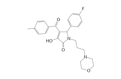 2H-pyrrol-2-one, 5-(4-fluorophenyl)-1,5-dihydro-3-hydroxy-4-(4-methylbenzoyl)-1-[3-(4-morpholinyl)propyl]-