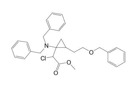Methyl 2-[2'-(2''-benzyloxyethyl)-1'-(dibenzylamino)cyclopropyl]-2-chloroacetate