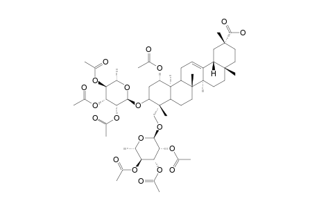 23-HYDROXYIMBERBIC-ACID-3-O-ALPHA-L-RHAMNOPYRANOSYL-23-O-ALPHA-L-4-ACETYLRHAMNOPYRANOSIDE-PERACETATE