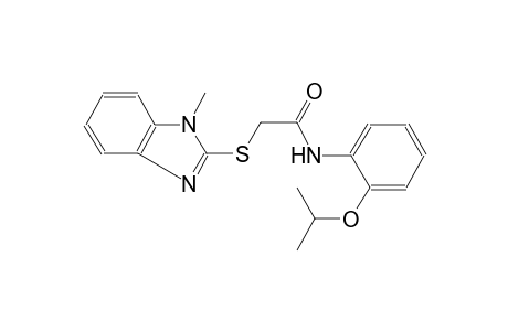 acetamide, 2-[(1-methyl-1H-benzimidazol-2-yl)thio]-N-[2-(1-methylethoxy)phenyl]-