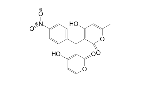 2H-Pyran-2-one, 3,3'-[(4-nitrophenyl)methylene]bis[4-hydroxy-6-methyl-