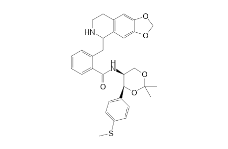 N-[(4S,5S)-2,2-dimethyl-4-[4-(methylthio)phenyl]-1,3-dioxan-5-yl]-2-(5,6,7,8-tetrahydro-[1,3]dioxolo[4,5-g]isoquinolin-5-ylmethyl)benzamide