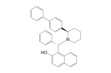 (S)-1-[.alpha.-[(R)-2-(4-Phenylphenyl)piperidyl]benzyl]-2-naphthol