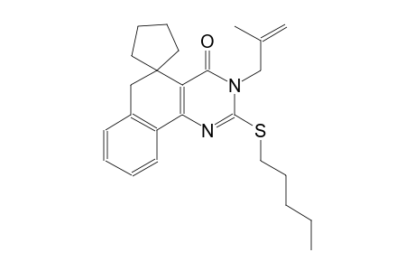 3-(2-methylallyl)-2-(pentylthio)-3H-spiro[benzo[h]quinazoline-5,1'-cyclopentan]-4(6H)-one