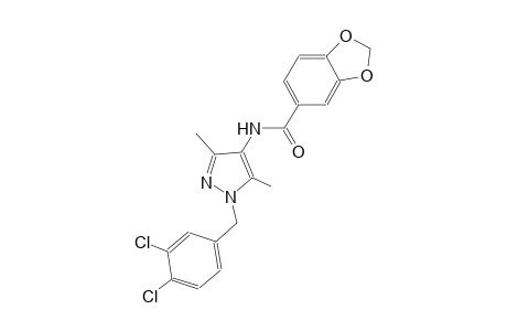 N-[1-(3,4-dichlorobenzyl)-3,5-dimethyl-1H-pyrazol-4-yl]-1,3-benzodioxole-5-carboxamide