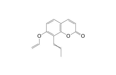 8-(1-propenyl)-7-(vinyloxy)coumarin