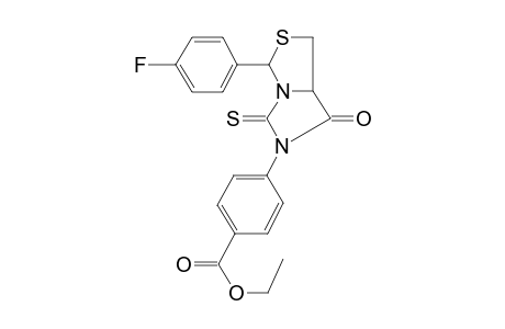 4-[3-(4-fluorophenyl)-7-keto-5-thioxo-3,7a-dihydro-1H-imidazo[1,5-c]thiazol-6-yl]benzoic acid ethyl ester