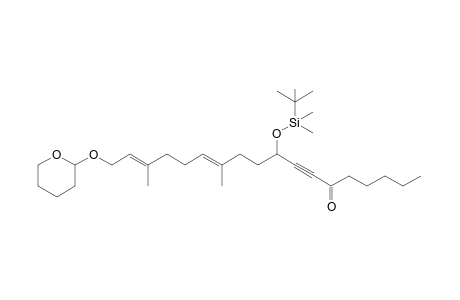 (RS,E,E)-9-{[(tert-Butyl)dimethylsilyl]oxy)-12,16-dimethyl-18-{[(RS)-tetrahydro-2H-pyran-2-yl]-oxy}octadeca-12,16-dien-7-yn-6-one