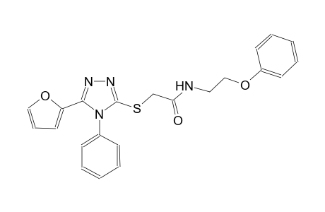2-{[5-(2-furyl)-4-phenyl-4H-1,2,4-triazol-3-yl]sulfanyl}-N-(2-phenoxyethyl)acetamide